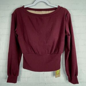 NWT - OGL Long Sleeve Top With Built In Bra